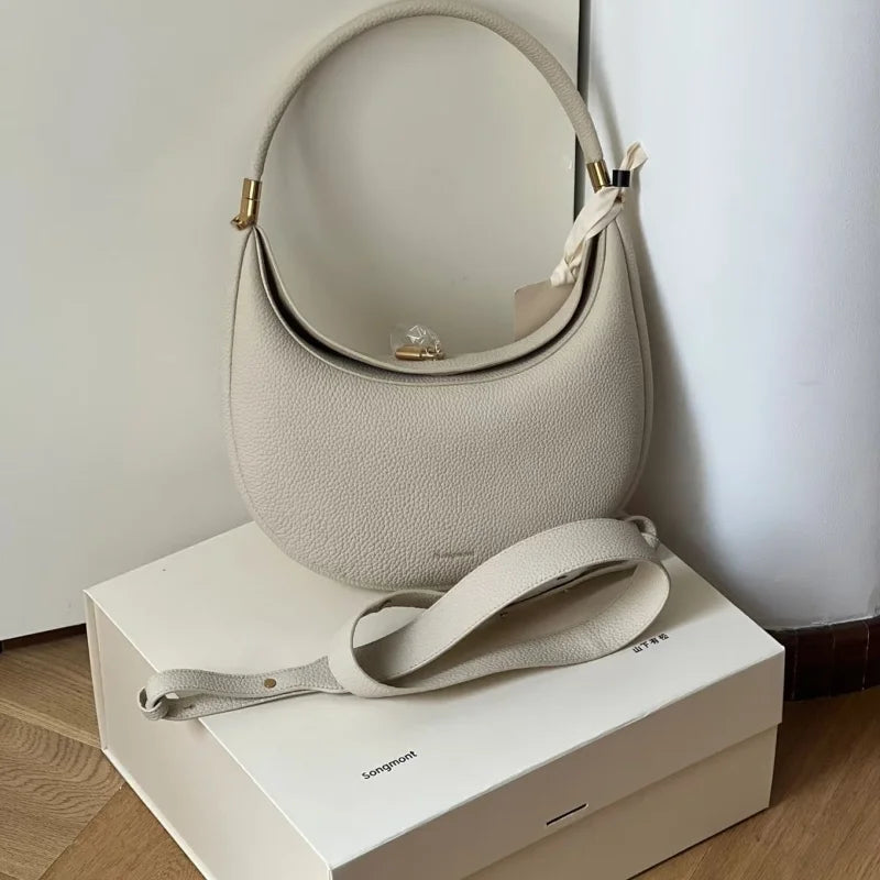 Genuine Leather Shoulder Bag. - Maison Novaire #