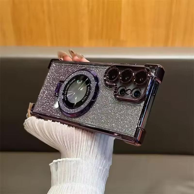 Glitter MagSafe Stand Samsung Case - Maison Novaire #