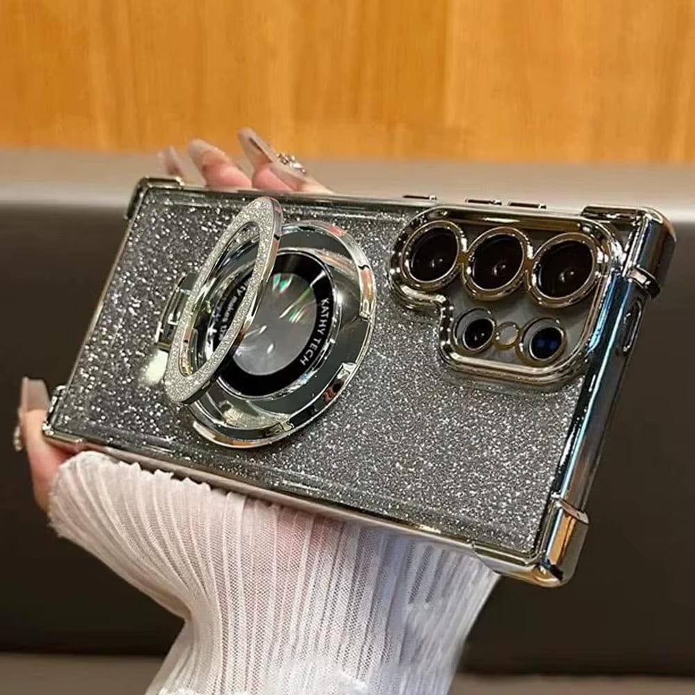 Glitter MagSafe Stand Samsung Case - Maison Novaire #