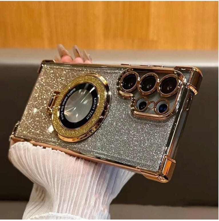 Glitter MagSafe Stand Samsung Case - Maison Novaire #