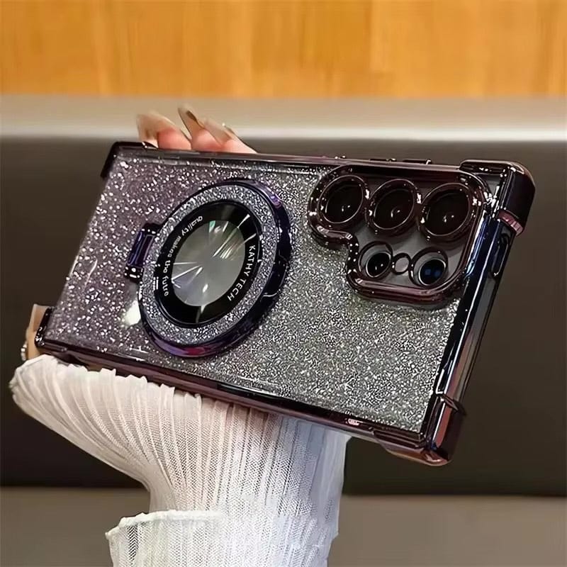 Glitter MagSafe Stand Samsung Case - Maison Novaire #