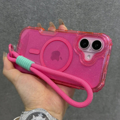 Glitter Transparent Magnetic MagSafe Case for IPhone 17 - Maison Novaire #