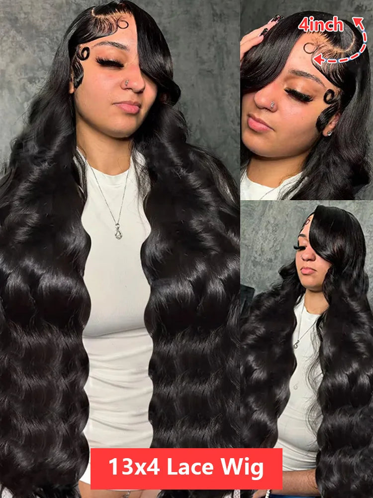 Glueless Wig Human Hair Body Wave Lace Frontal. - Maison Novaire #