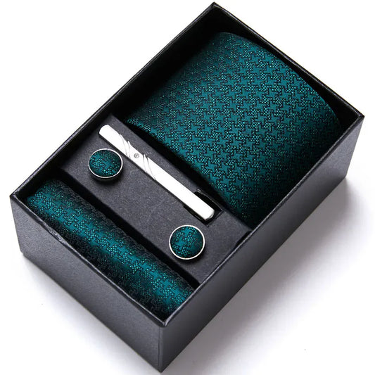Green Necktie Gift Set - Maison Novaire