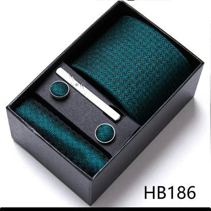 Green Necktie Gift Set - Maison Novaire