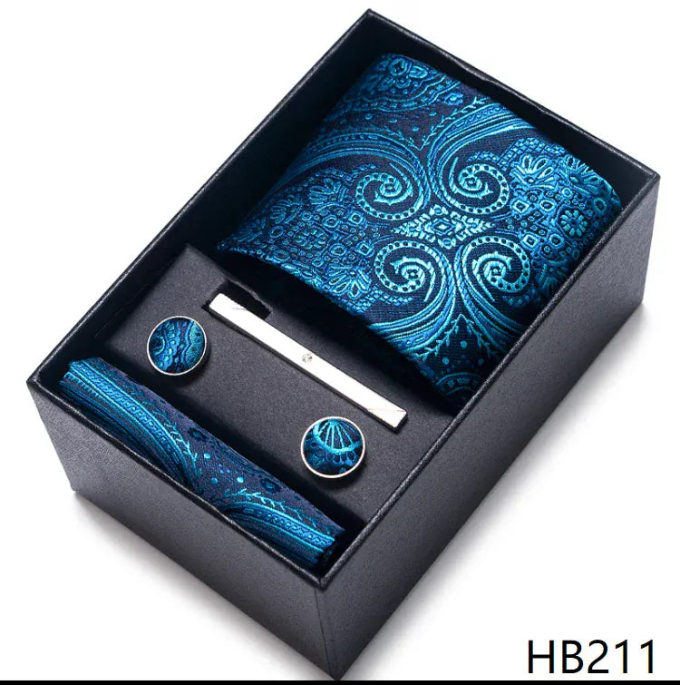 Green Necktie Gift Set - Maison Novaire