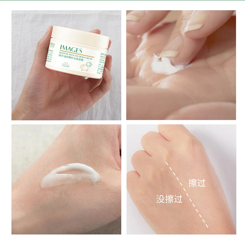 Sheep Hair Oil Face Whitening Moisturizing Cream.