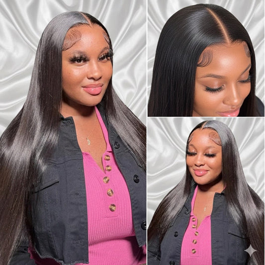 HD Lace Brazilian Wig – Bone Straight 13x4/13x6 Frontal & 5x5 Closure - Maison Novaire