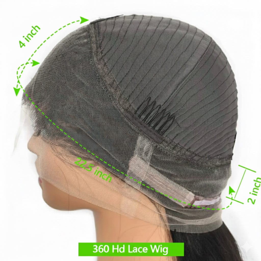 HD Lace Brazilian Wig – Bone Straight 13x4/13x6 Frontal & 5x5 Closure - Maison Novaire #
