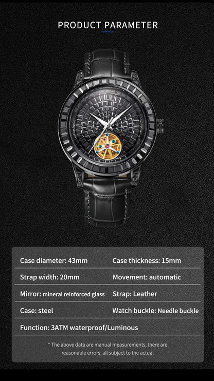 Haemmer Jacob Tourbillon Leather Watch - Maison Novaire
