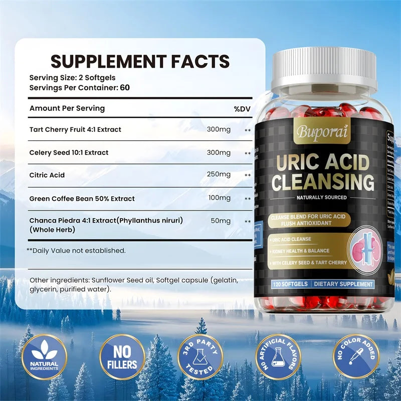 Herbal Supplement-Uric Acid Cleanser & Kidney Support. - Maison Novaire #