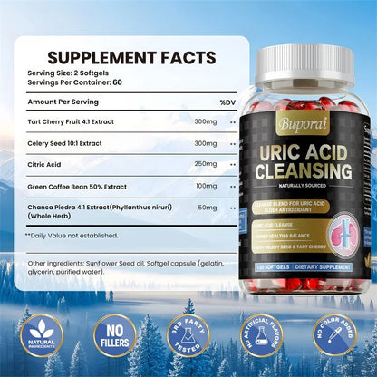 Herbal Supplement-Uric Acid Cleanser & Kidney Support. - Maison Novaire #