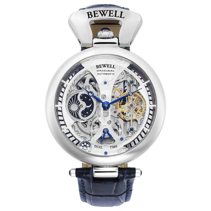 High-End Waterproof Automatic Mechanical Watch | Leather Strap and Transparent Back - Maison Novaire