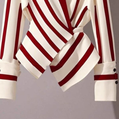 High-end Long-sleeved Striped Shirt - Maison Novaire #