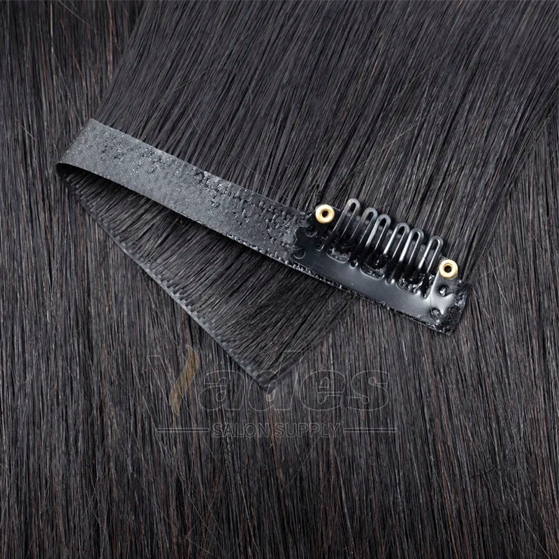 Human Hair Invisible PU Weft Clip. - Maison Novaire #