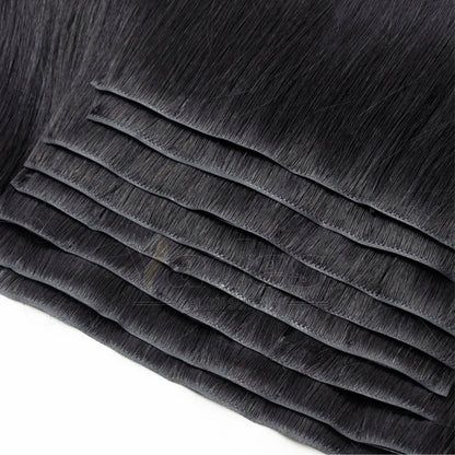 Human Hair Invisible PU Weft Clip. - Maison Novaire #
