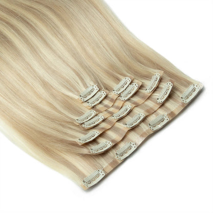 Human Hair Invisible PU Weft Clip. - Maison Novaire #