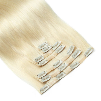 Human Hair Invisible PU Weft Clip. - Maison Novaire #