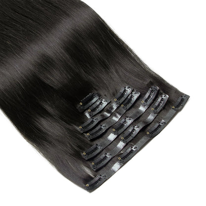 Human Hair Invisible PU Weft Clip. - Maison Novaire #