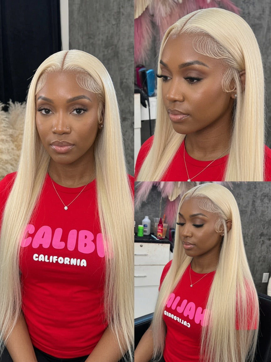 613 Blonde Vietnamese Raw Straight HD Lace Frontal Wig - Maison Novaire