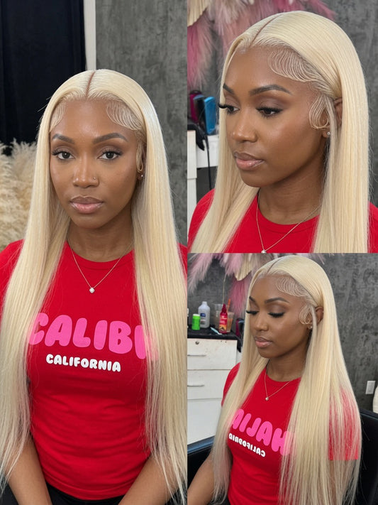 613 Blonde Vietnamese Raw Straight HD Lace Frontal Wig - Maison Novaire
