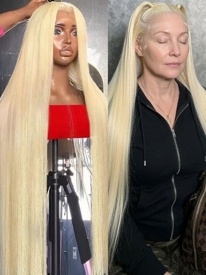 613 Blonde Vietnamese Raw Straight HD Lace Frontal Wig - Maison Novaire