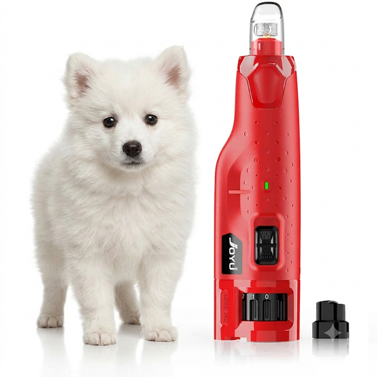 Dog Nail Grinder with 2 LED Lights – Super Quiet 6‑Speed Dustproof Trimmer - Maison Novaire
