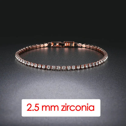 Iced Out 3/4/5mm Crystal Tennis Bracelet for Men - BLAKESTORE-NG