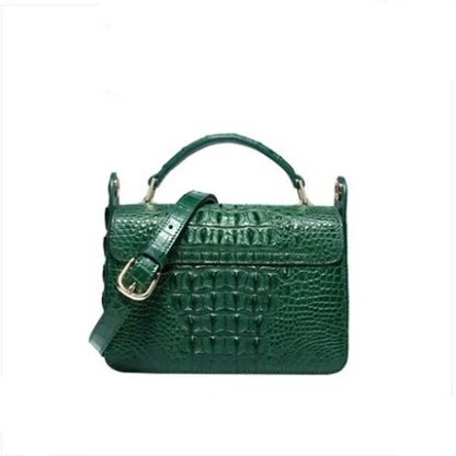 Imported Crocodile Crossbody Bag | Flap Shoulder Small Handbag - Maison Novaire #