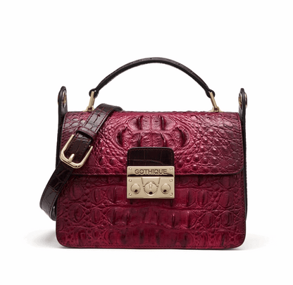 Imported Crocodile Crossbody Bag | Flap Shoulder Small Handbag - Maison Novaire #