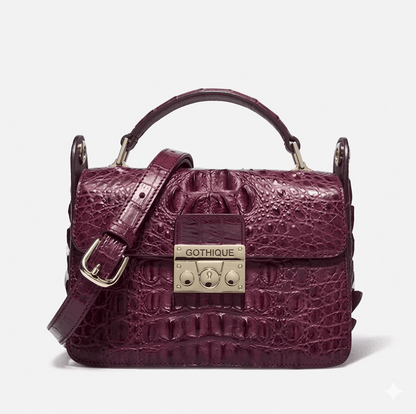 Imported Crocodile Crossbody Bag | Flap Shoulder Small Handbag - Maison Novaire #