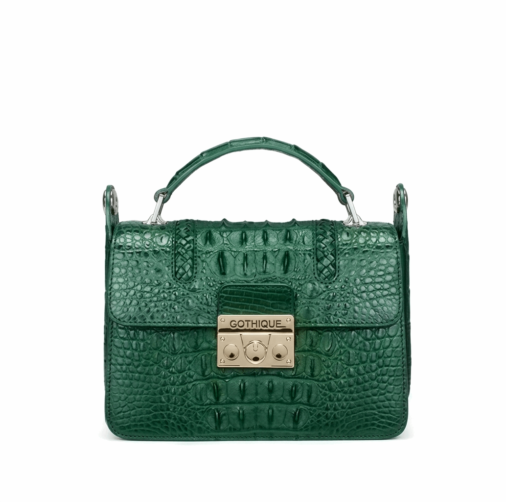 Imported Crocodile Crossbody Bag | Flap Shoulder Small Handbag - Maison Novaire #
