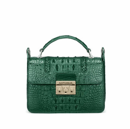 Imported Crocodile Crossbody Bag | Flap Shoulder Small Handbag - Maison Novaire #