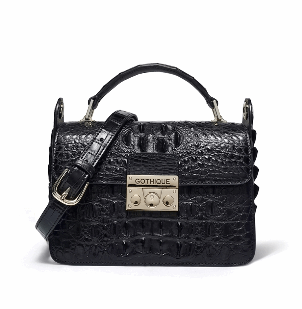 Imported Crocodile Crossbody Bag | Flap Shoulder Small Handbag - Maison Novaire #