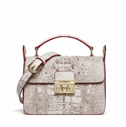 Imported Crocodile Crossbody Bag | Flap Shoulder Small Handbag - Maison Novaire #
