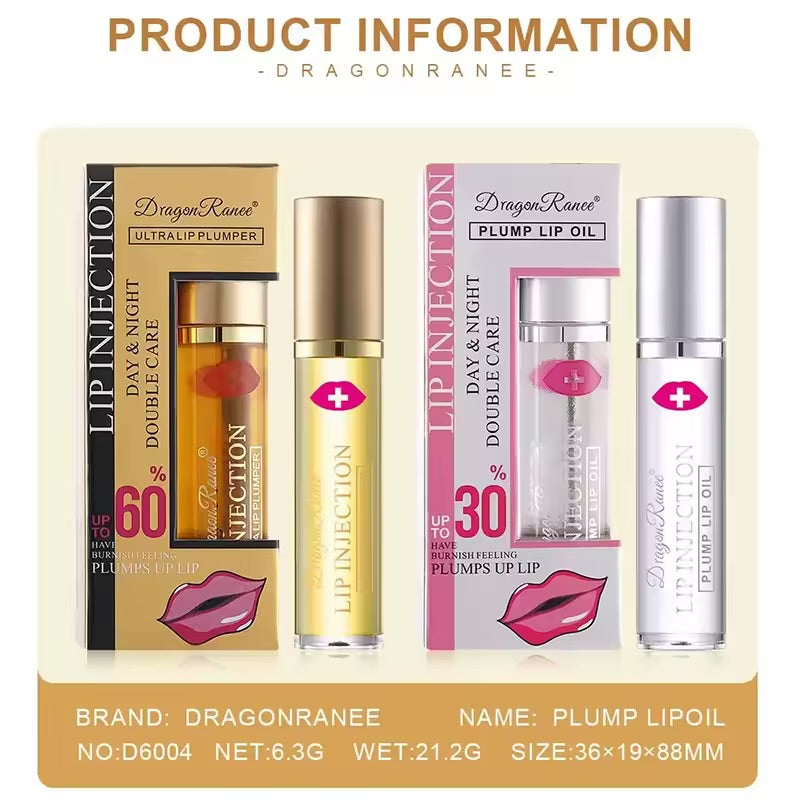 Instant Lip Plumper Oil – Moisturizing & Volumizing Gloss Serum