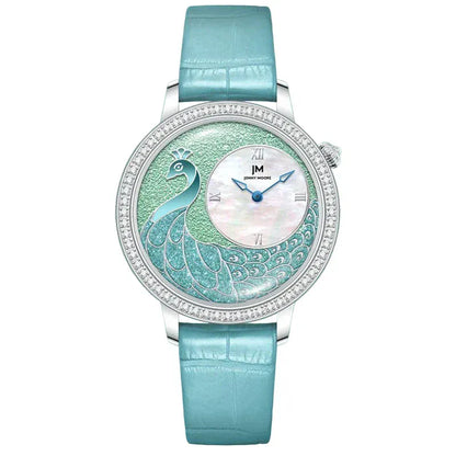 JONNY MOORE 1597 Exquisite Peacock Dial Women’s Watch - BLAKESTORE-NG