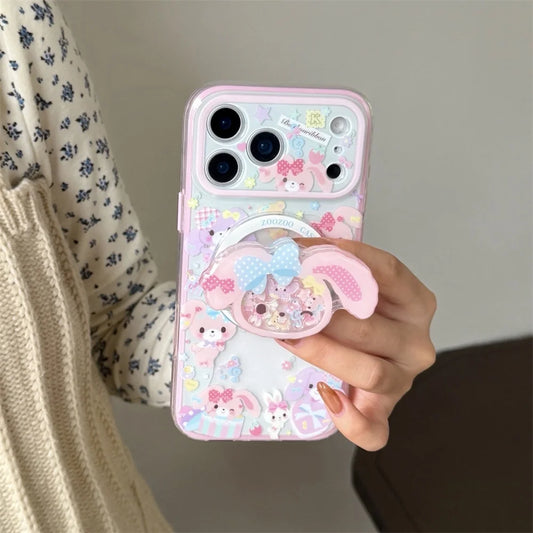 Kawaii Dessert Rabbit Magnetic Phone Case | Cute MagSafe Stand Cover - Maison Novaire