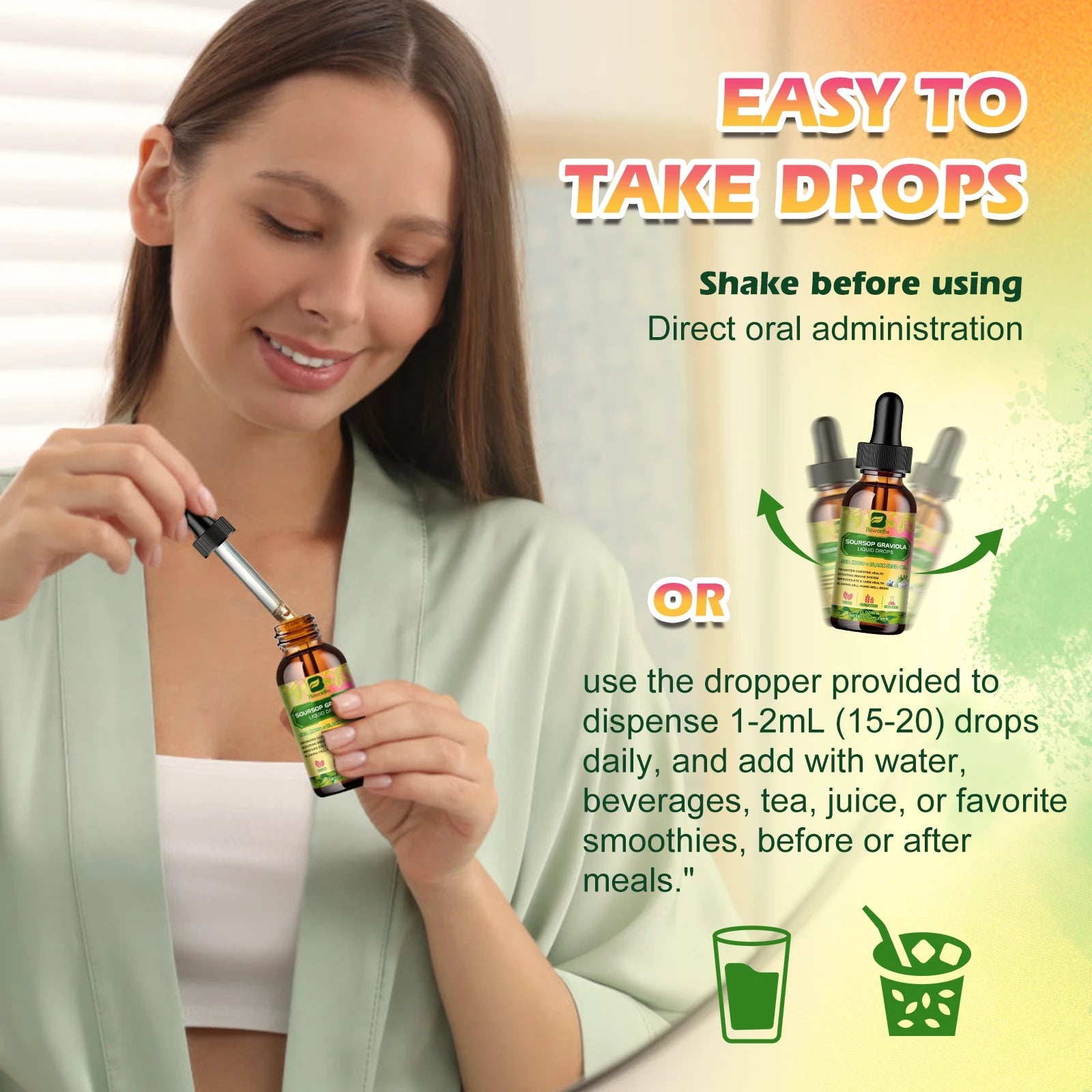 Kidney Detox-Soursop Graviola Extract Drops. Gluten-Free. - BLAKESTORE-NG