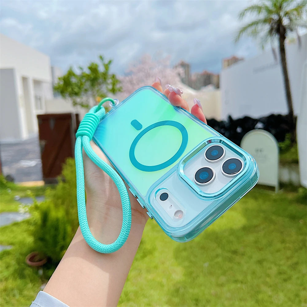 Laser Gradient Magnetic Shockproof Case For iPhone 17. - Maison Novaire #