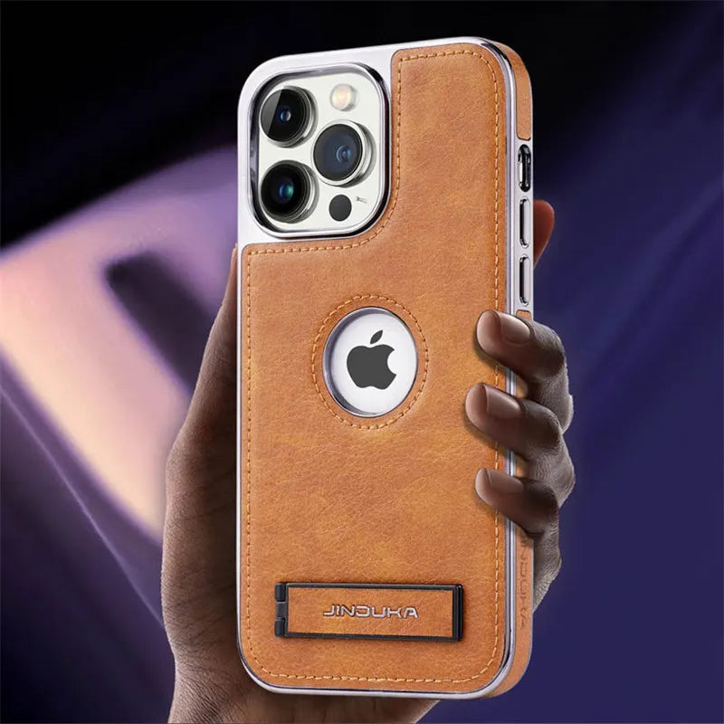 Leather Folding Kickstand Phone Case. - Maison Novaire #