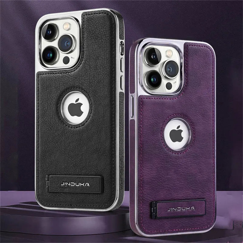 Leather Folding Kickstand Phone Case. - Maison Novaire #