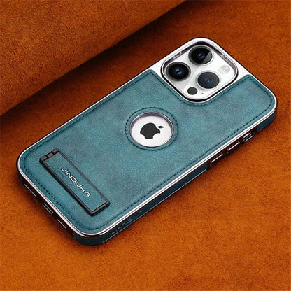 Leather Folding Kickstand Phone Case. - Maison Novaire #