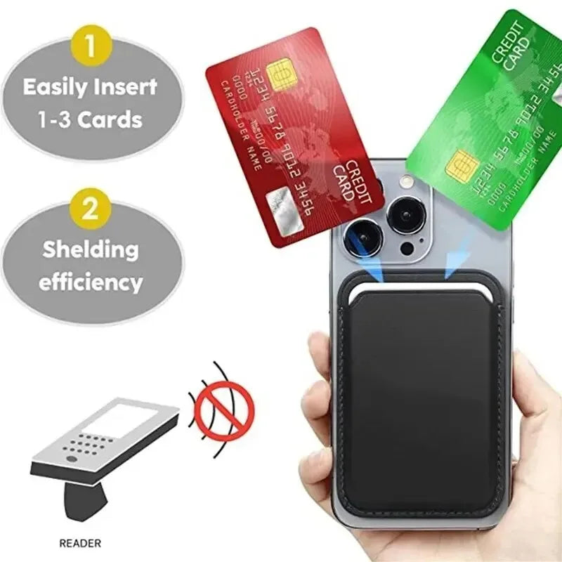Leather Wallet card holder Case For iPhone. - Maison Novaire #