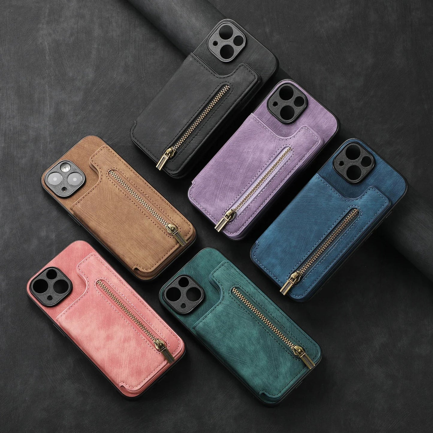 Leather wallet Case For iPhone - Maison Novaire #