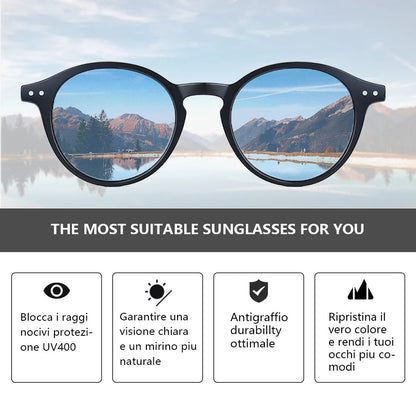 ZENOTTIC Vintage Polarized UV400 Round Sunglasses - Maison Novaire #