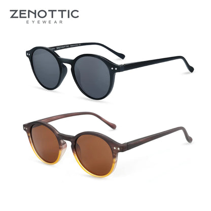 ZENOTTIC Vintage Polarized UV400 Round Sunglasses - Maison Novaire #