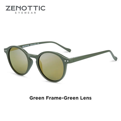 ZENOTTIC Vintage Polarized UV400 Round Sunglasses - Maison Novaire #