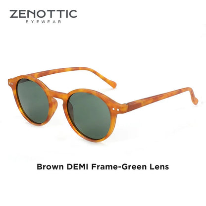 ZENOTTIC Vintage Polarized UV400 Round Sunglasses - Maison Novaire #