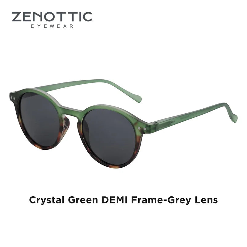 ZENOTTIC Vintage Polarized UV400 Round Sunglasses - Maison Novaire #